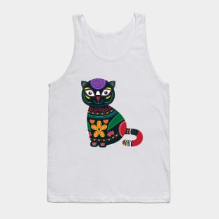 Ethnic cute cat Tank Top